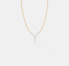 The Linear Emerald Y-Pendant