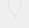 The Linear Emerald Y-Pendant