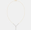 The Linear Emerald Y-Pendant