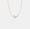 The Fluid Solitaire Oval Pendant