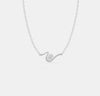 The Fluid Solitaire Oval Pendant
