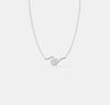 The Fluid Solitaire Oval Pendant