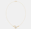 The Fluid Solitaire Oval Pendant