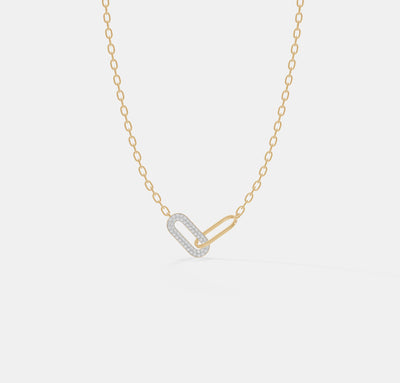 The Interlocked Pave Link Pendant