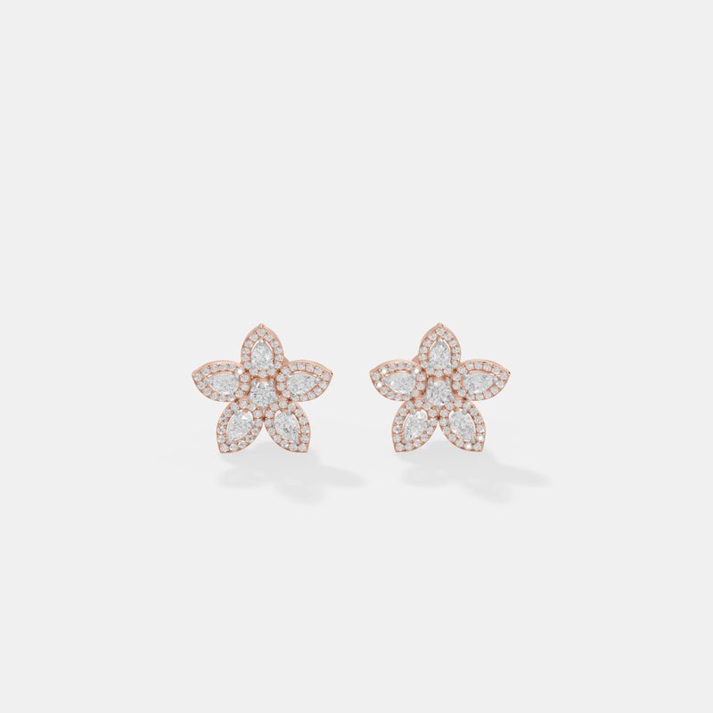 Stella Floral Cluster Studs