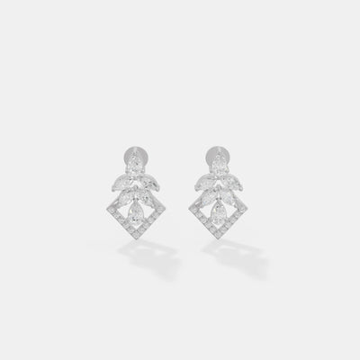 Marquise Petal Rhombus Earrings