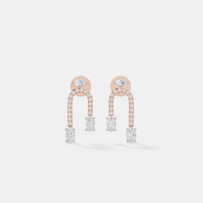 Lyra Arch Drop Earrings