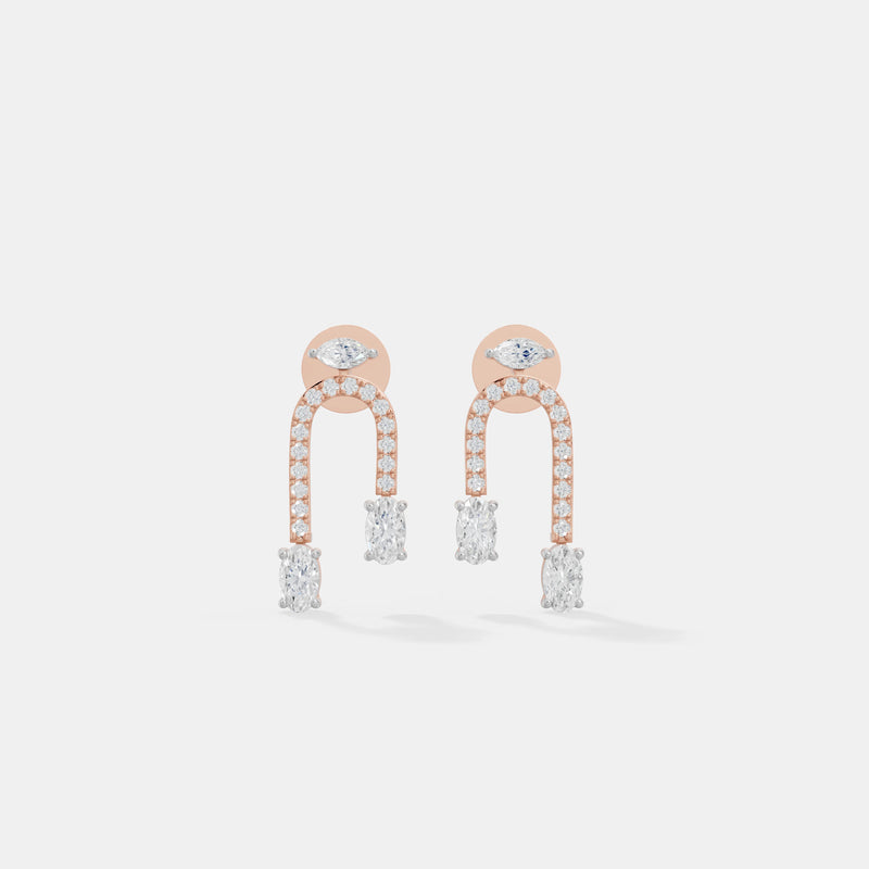 Lyra Arch Drop Earrings
