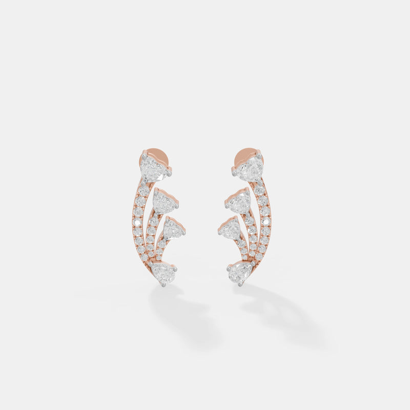 Ethereal Cascade Ear Climbers