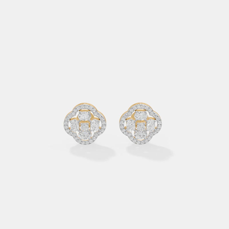 Quatrefoil Blossom Studs
