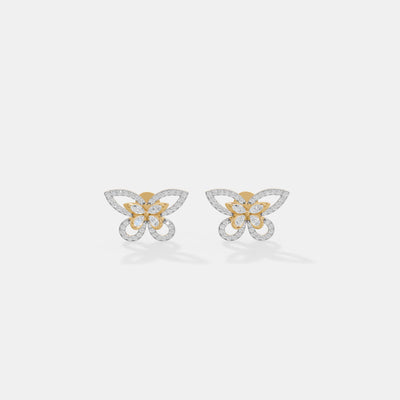 Papillon Openwork Butterfly Studs