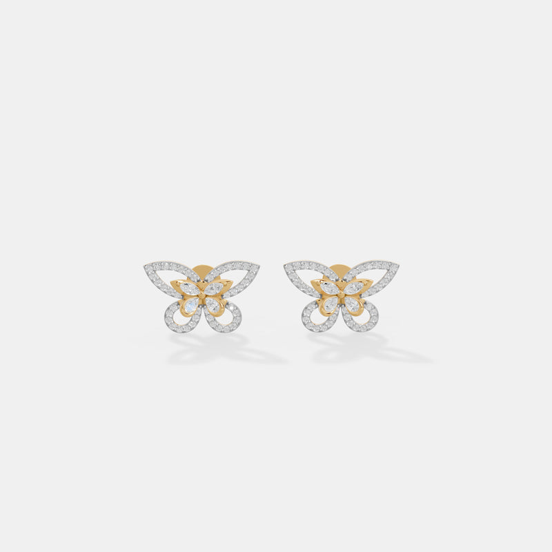 Papillon Openwork Butterfly Studs