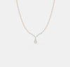 The Grand Pear Halo V-Pendant