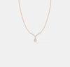 The Grand Pear Halo V-Pendant