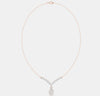 The Grand Pear Halo V-Pendant