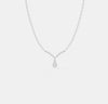 The Grand Pear Halo V-Pendant