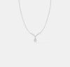 The Grand Pear Halo V-Pendant