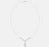 The Grand Pear Halo V-Pendant