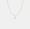 The Grand Pear Halo V-Pendant