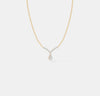 The Grand Pear Halo V-Pendant