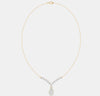 The Grand Pear Halo V-Pendant