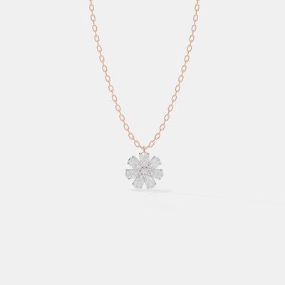 Petal Aura Diamond Pendant