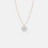Petal Aura Diamond Pendant