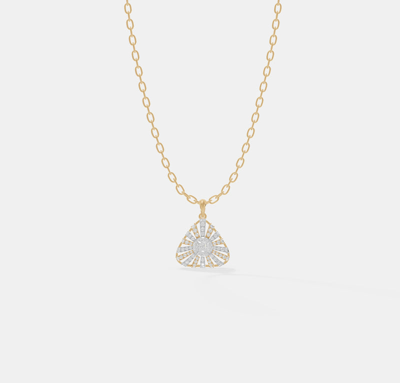 Radiant Prism Sunburst Pendant