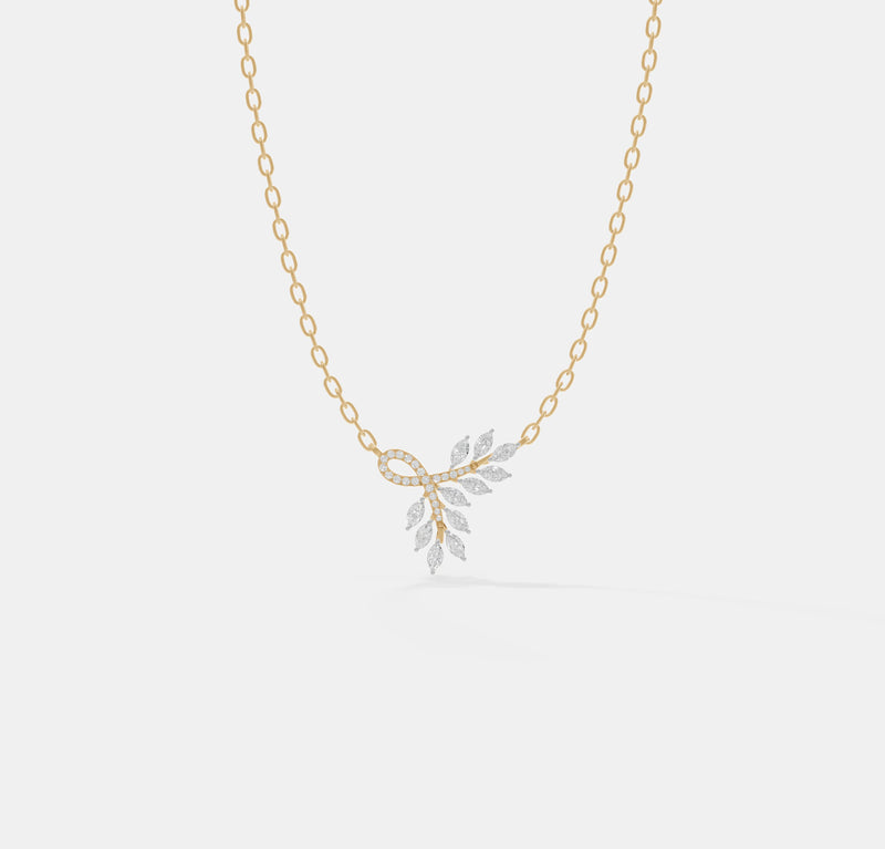 Ethereal Willow Leaf Pendant